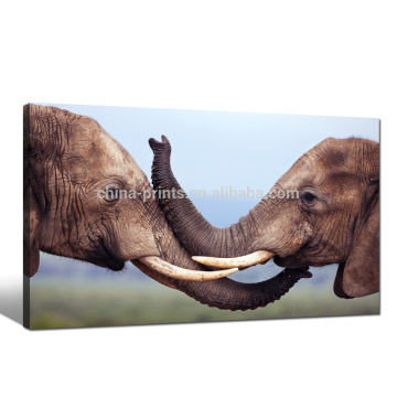 Hot Selling Elephant Love Picture Canvas Painting Wall Decor Canvas Art For Bedroom